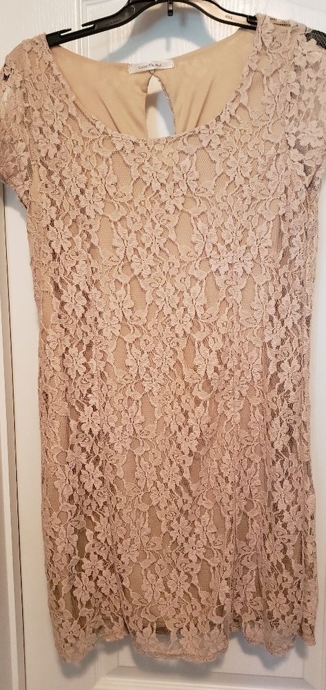 Peachy/Cream mini dress